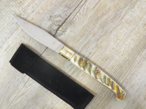 Pattada Craft Knife Raw Mouflon Horn Handle Brotzu (27cm)