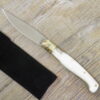 Handmade Brotzu polished Pattada knife Ox Horn handle (17m)