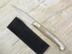 Coltello artigianale Pattada Brotzu Manico in Corno Di Bue (22m)