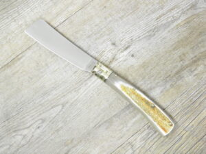Coltello artigianale Lametta Pintus Corno Di bue grezzo (20cm)
