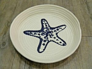 Cesto Portatutto Centrotavola corda intrecciata linea mare