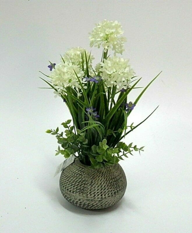 37 cm Hydrangea Plant In Vase Artificial Plant - Lady M Sardinia 37 cm Hydrangea Plant In Vase Artificial Plant - Lady M Sardinia