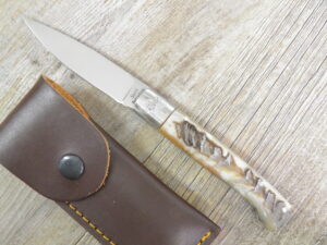 Coltello Pattada Manico in Corno Di Muflone grezzo (21cm)