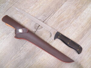 Coltello da filetto artigianale Cuoco con manico in corno di bufalo (33cm)