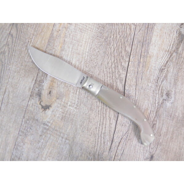Handcrafted Arburesa Satin-finished Ox Horn Skinning Knife (23Cm) - Lady M Sardegna