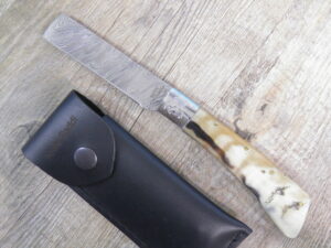Rough Mouflon Horn Blade Knife (21cm)