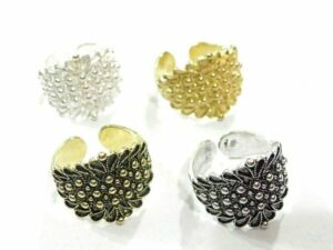 Anello Fede Sarda a foglia in Fligrana Sarda Grande Filu&Trama
