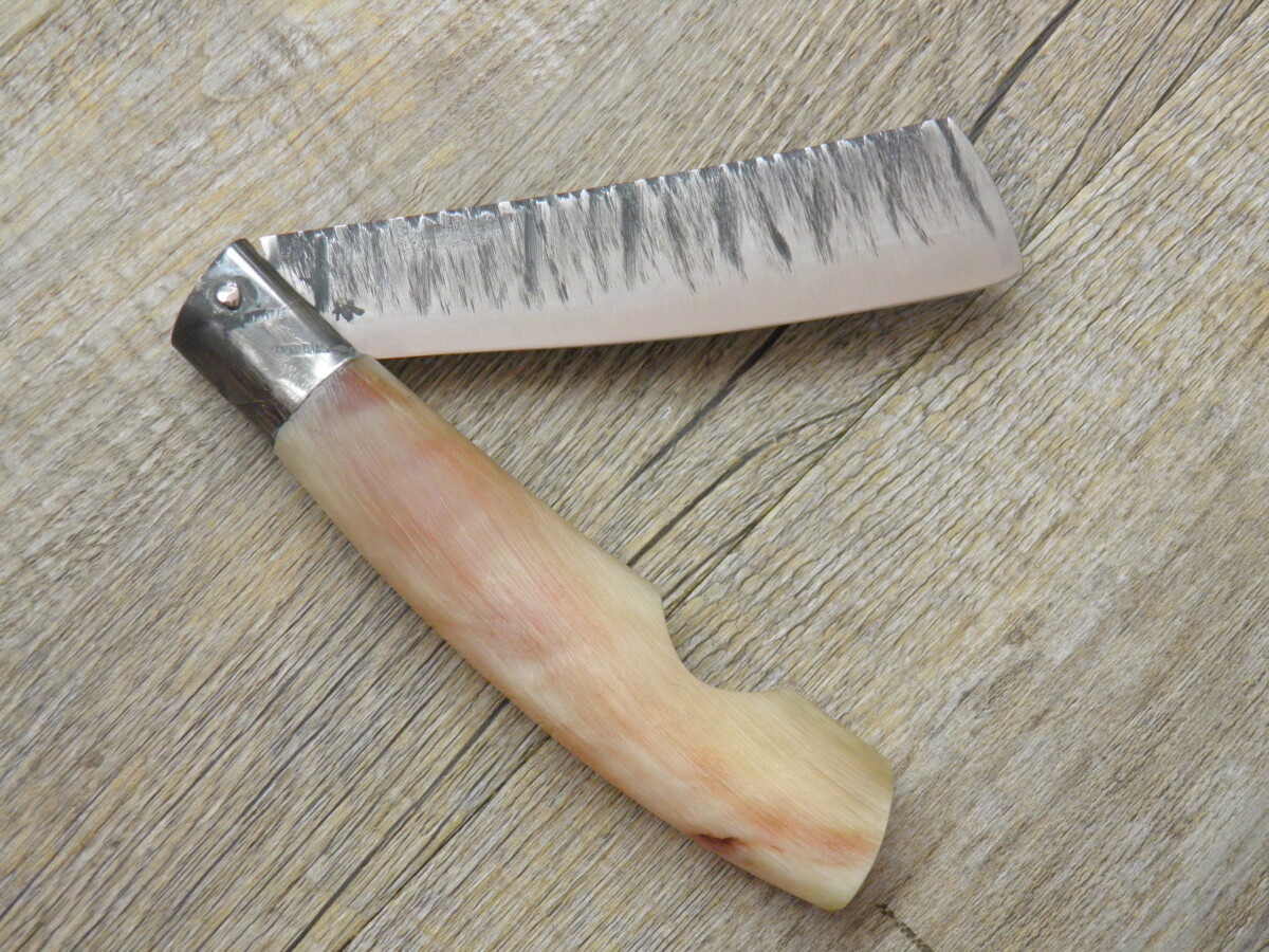 Cámara digital Olympus Coltello Artigianale Lametta Corno Di Montone Lama Forgiata (27Cm) - Lady M Sardegna