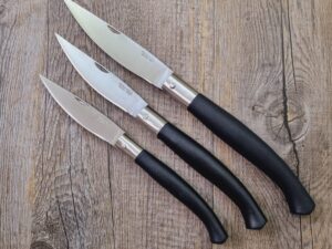 Cuchillo Arburesa Mango resina negra Puscheddu 3 tamaños