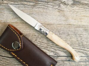 Coltello Pattada Manico in Corno Di Montone lama da 8 cm (17,5cm)