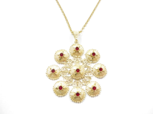 SILVER GOLD GOLD GIGANT BONDS necklace