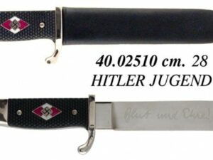 Puñal de metal Nazi Hitler Jugend (28cm)