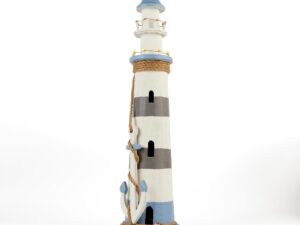 Faro gigante In Legno ancora Con Illuminazione a Led Dimensione 20 X H.76CM