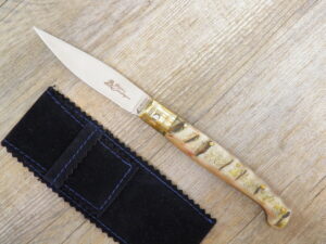 Coltello Pattada Manico in Corno Di Muflone grezzo Brotzu  (22cm)