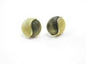 Orecchini Bottone Corbula Bicolore filu&Trama in 4 colori
