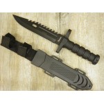 Coltello 32 Cm Survival Tattico Manico Fodero Nylon