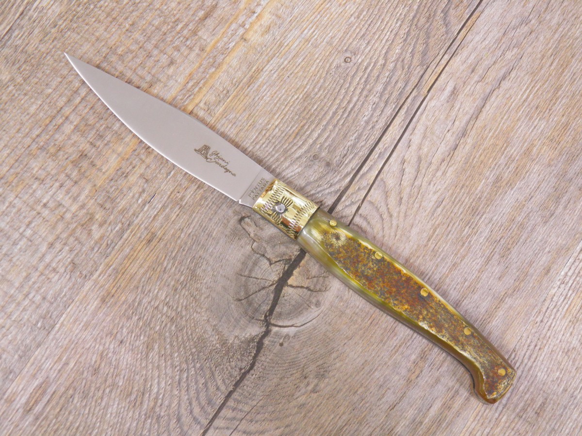 Coltello Pattada Pintus Manico In Corno Di Bue Grezzo (22Cm) - Lady M Sardegna Coltello Pattada Pintus Manico In Corno Di Bue Grezzo (22Cm)