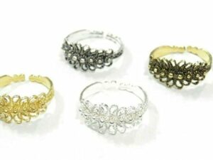 Anello Fede Sarda a foglia traforata per bambina