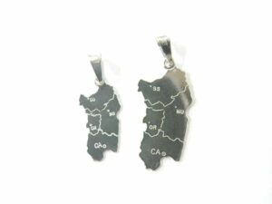 Smooth Sardinia Pendant With Silver Provinces