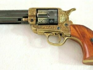 COLT REVOLVER gilded pistol 1886 U.S.A.
