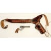 CINTURONE PELLE con PISTOLA colt peacemaker CIVILE USA 1886 silver