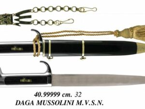 Daga Benito Mussolini M.V.S.N. daga de metal 32cm