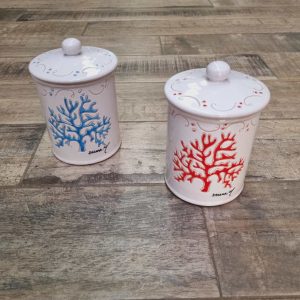 Ceramica Sarda Corallo Zuccheriera Saliera grande (16 cm) in 2 colori