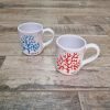 Tazza in Ceramica Sarda Corallo in 2 colorazioni mug