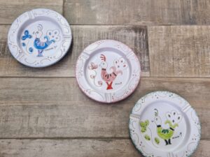 Large round ashtray Ceramica Sarda Pavoncella (16 cm)