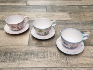 Ceramica Sarda Pavoncella Tazza Da The in 3 colori