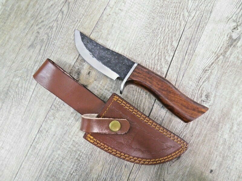 Craft Knife Rosewood Handle Leather Sheath (22Cm) - Lady M Sardinia Coltello Artigianale Manico Legno Palissandro Fodero In Cuoio (22Cm)