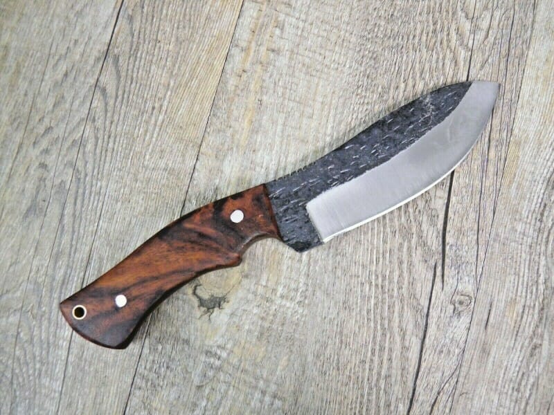 Bl15-1.Jpg Craft Knife Rosewood Handle Leather Sheath (24Cm) - Lady M Sardinia