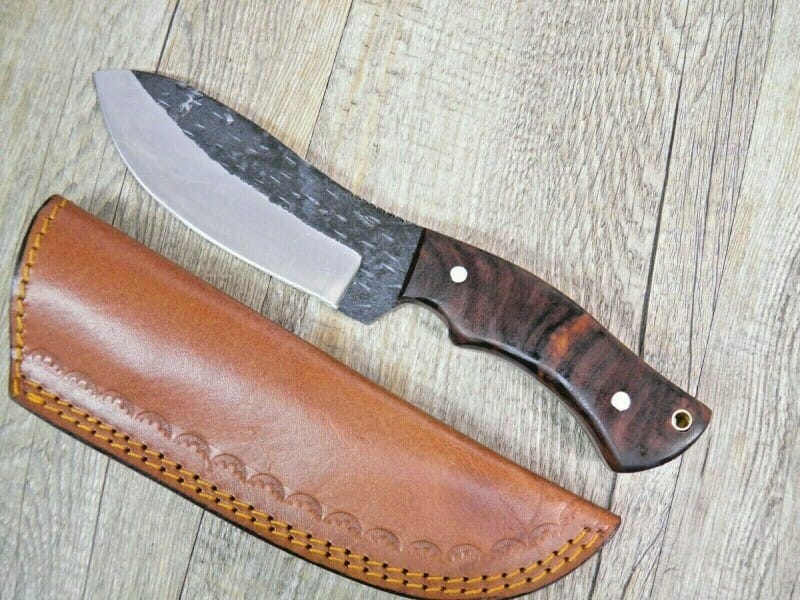 Craft Knife Rosewood Handle Leather Sheath (24Cm) - Lady M Sardinia Coltello Artigianale Manico Legno Palissandro Fodero In Cuoio (24Cm)