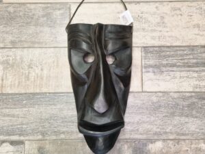 Maschera legno mamuthones da parete Larga gigante 22 x h 40 cm