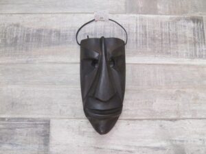 Mamuthones wooden wall mask large 25 x 12 cm
