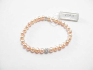 Kioto Elastico pearl bracelet with swarovski