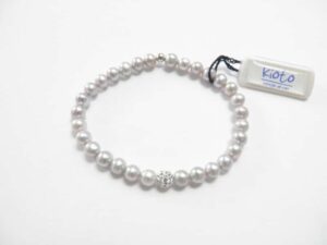 Bracciale perle Kioto Elastico con swarovski