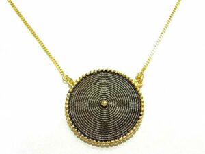 Corbula Sarda Golden Burnished Necklace