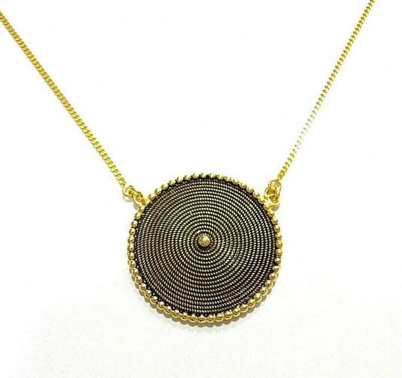 Collana Girocollo  Corbula Sarda Dorato Brunito