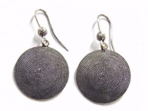 Large Corbula button earrings in 3 colours