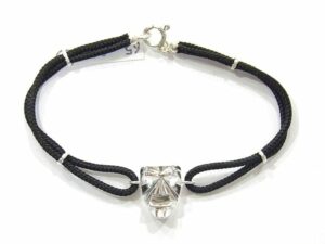 Bracciale Cordino Maschera MAMUTHONES larga Argento