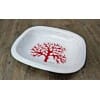 Sardinian Ceramic Coral Spaghetti Bowl (41x34 cm)