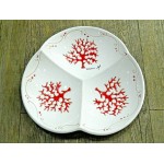 Antipastiera Centrotavola Rametto Di Corallo (38 X 6,5 Cm)