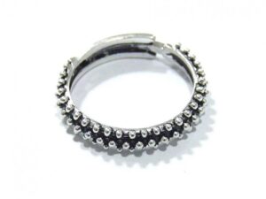 Sarda Filigree silver adjustable band ring