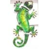 Gecko de pared de metal y cristal (30x14 CM)