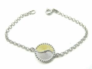 Bracciale in Corbula bicolore filigrana Sarda