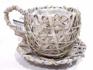 Willow flower holder Cup shape inside/outside