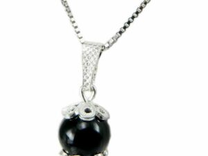 40 cm chain pendant with silver Su Coccu
