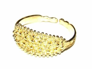 Anello Fede Sarda Filigrana argento nido d'ape piccola
