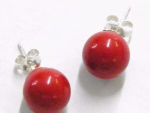 Orecchini Pallina In Corallo piccoli (0,5cm)